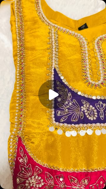 Mustard Tissue Silk Embroidered 3-Piece Suit