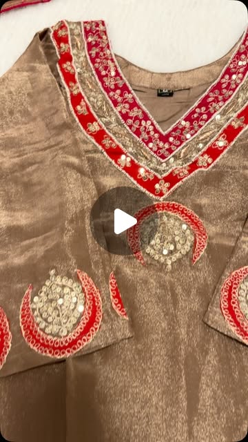 Gold Tissue Silk Zardosi 3-Piece Suit