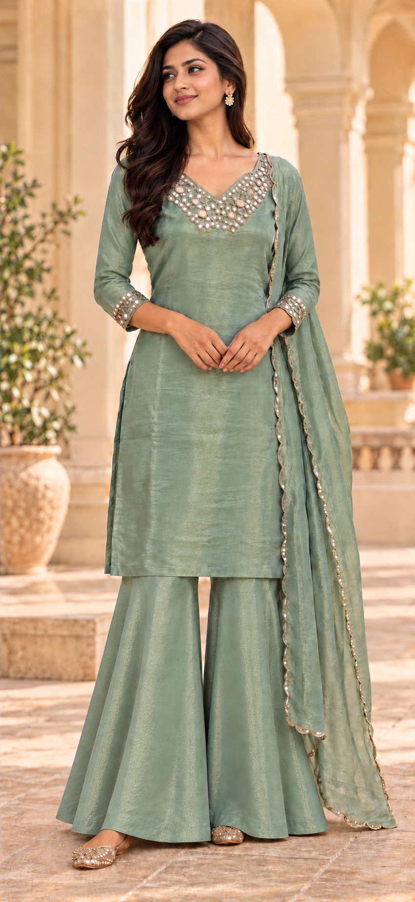 Sage Green Work Suit