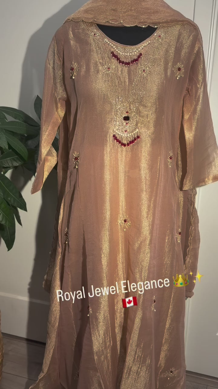 Gold Necklace-Neck Ready-to-Wear Suit