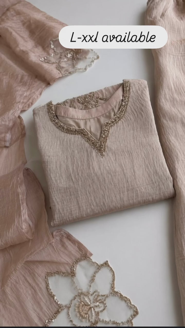 Soft Ivory Embroidered Suit
